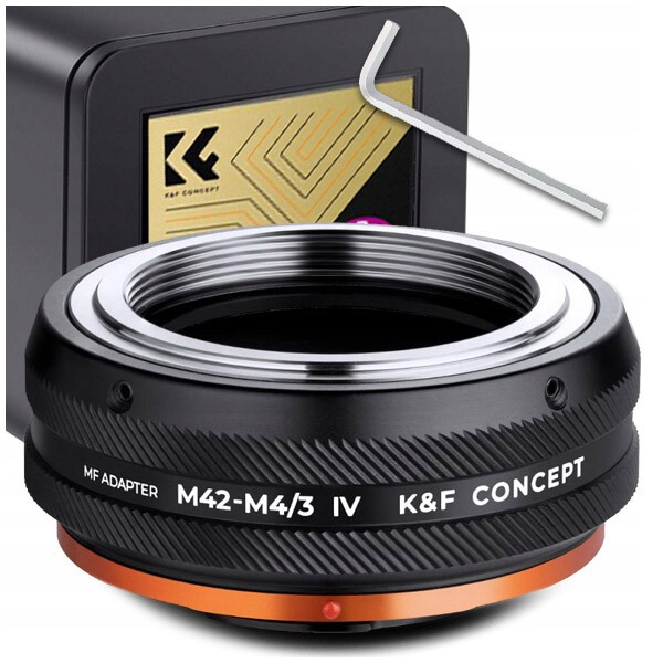 Adaptér M42 Micro 4/3 m4/3 Lumix Olympus K&f Concept Pro IV plus klíč