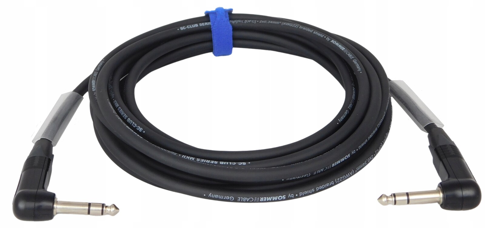 Kabel Sommer Jack 6,3mm Neutrik Stereo 7,5m