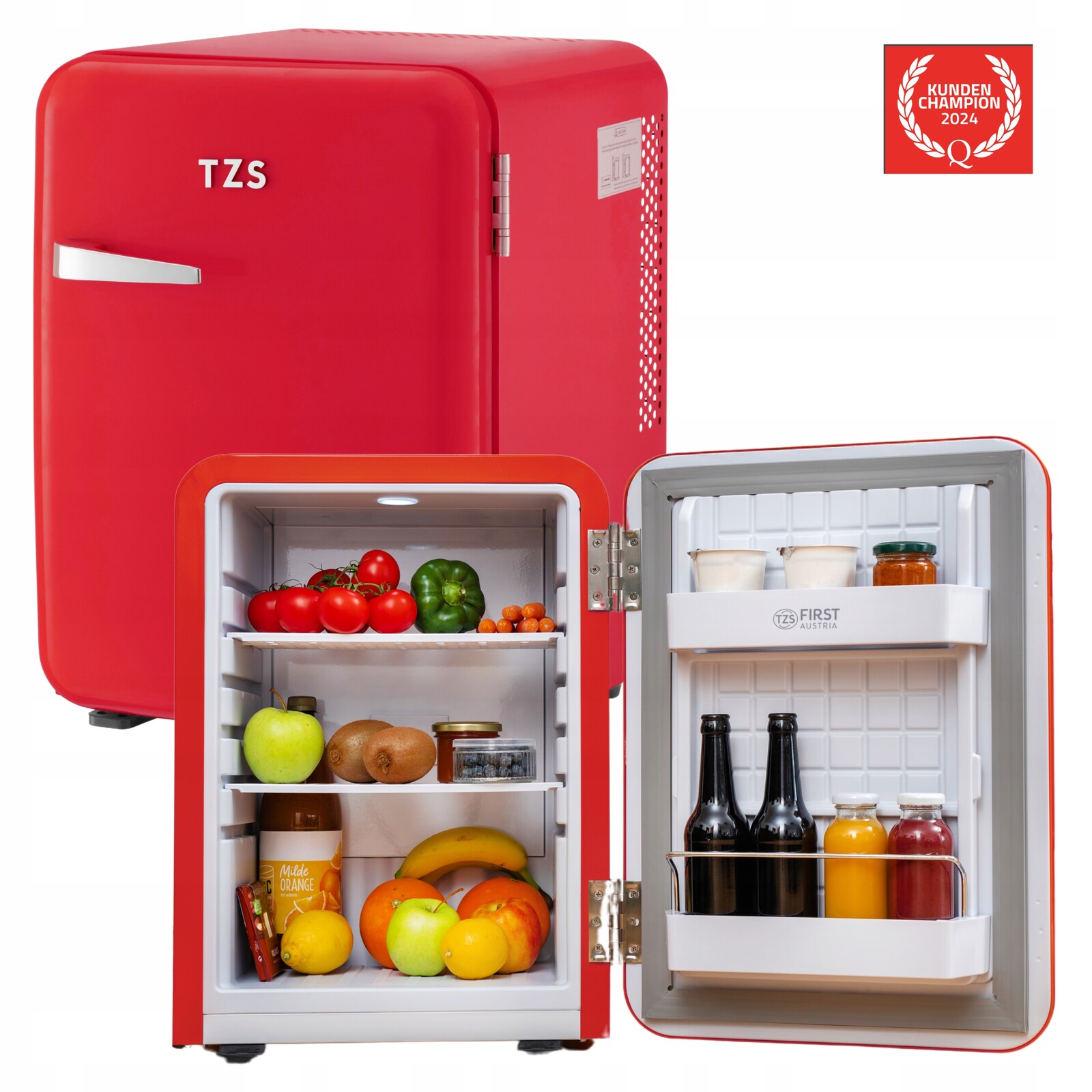 Hotelová lednička 40 l minibar podstolová tichá s Led regulací a 6 policemi