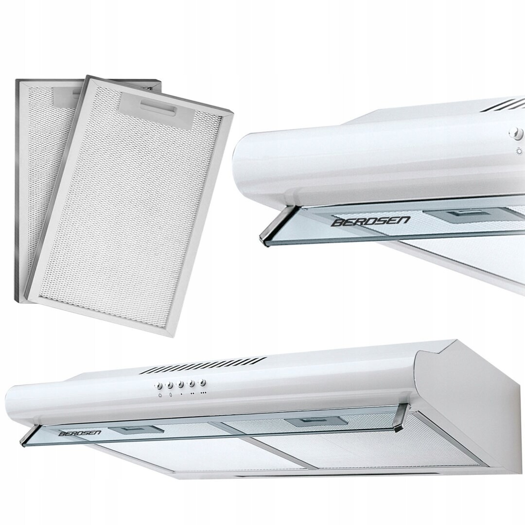 Podskříňková kuchyňská digestoř pohlcovač 50 cm Berdsen BE-10-A bílá