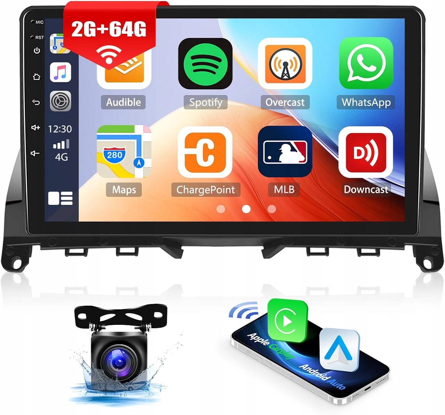 2G 64G Camecho Android 13 autorádio s navigací Mercedes-Benz