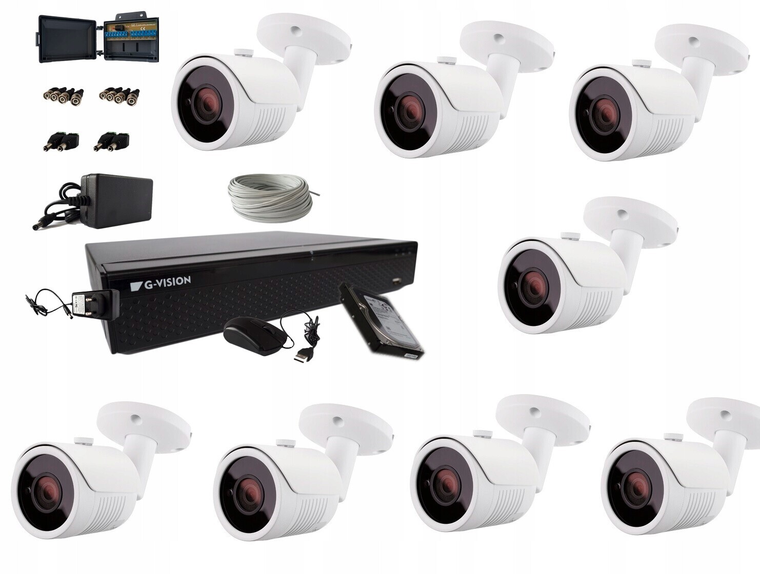 Sada 8 Kamer 5MPX IR30 Pro Full Hd Monitoring