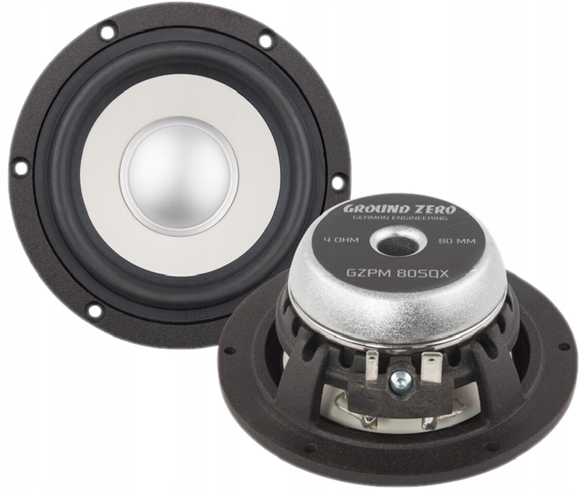 Ground Zero Gzpm 80SQX-II středobasové reproduktory
