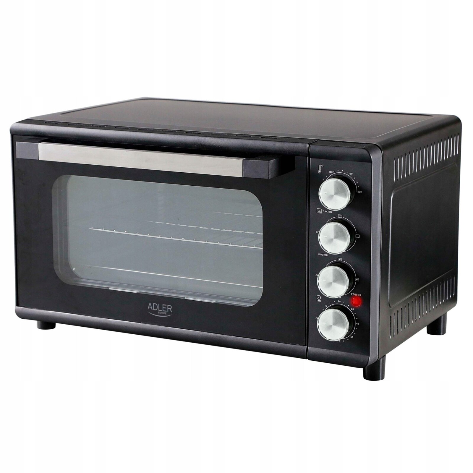 Elektrická trouba 42L Rožen Rošt Plech Tácek Minutník 100-230°C Adler