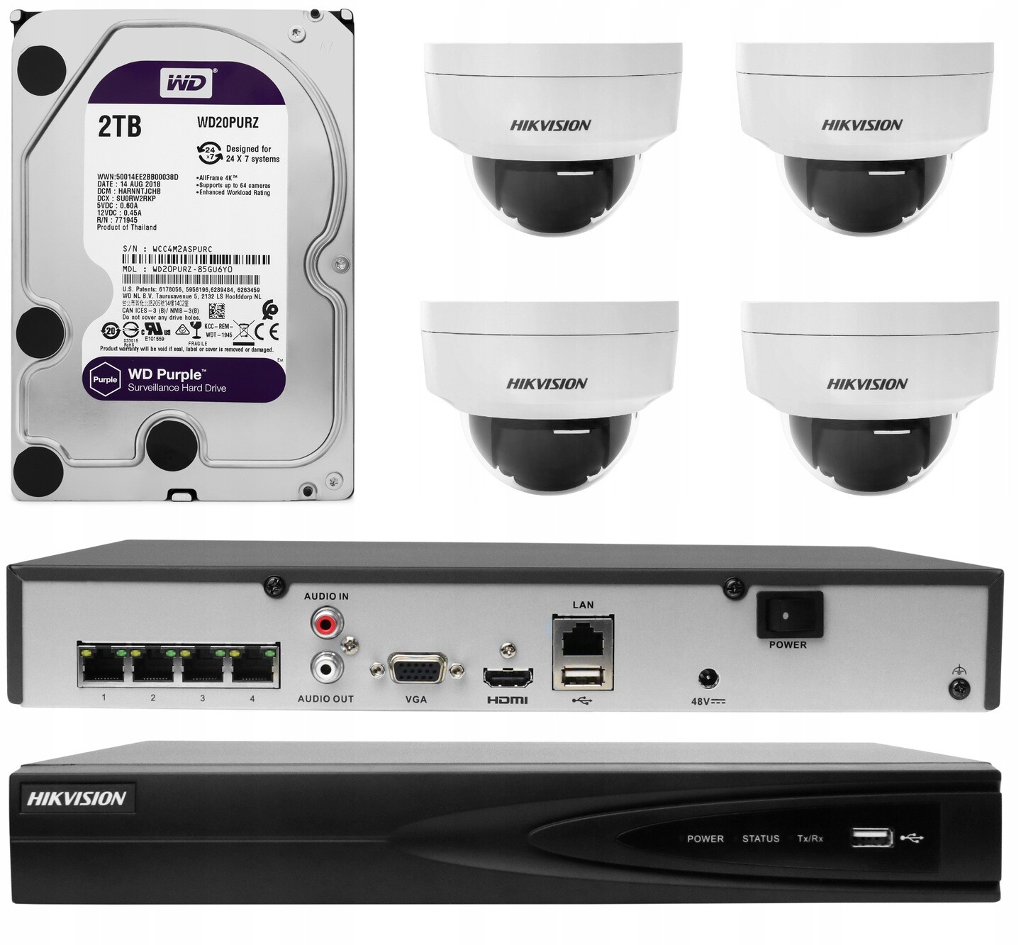 Monitoring Sada Ip Hikvision 6 mpx PoE den/noc