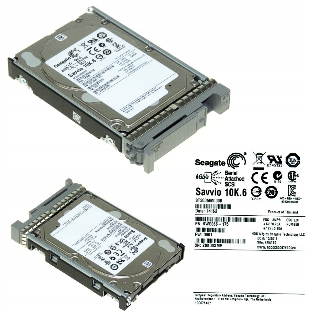 Pevný disk Cisco A03-D300GA2 300GB 10k 64MB 6G Sas 2,5