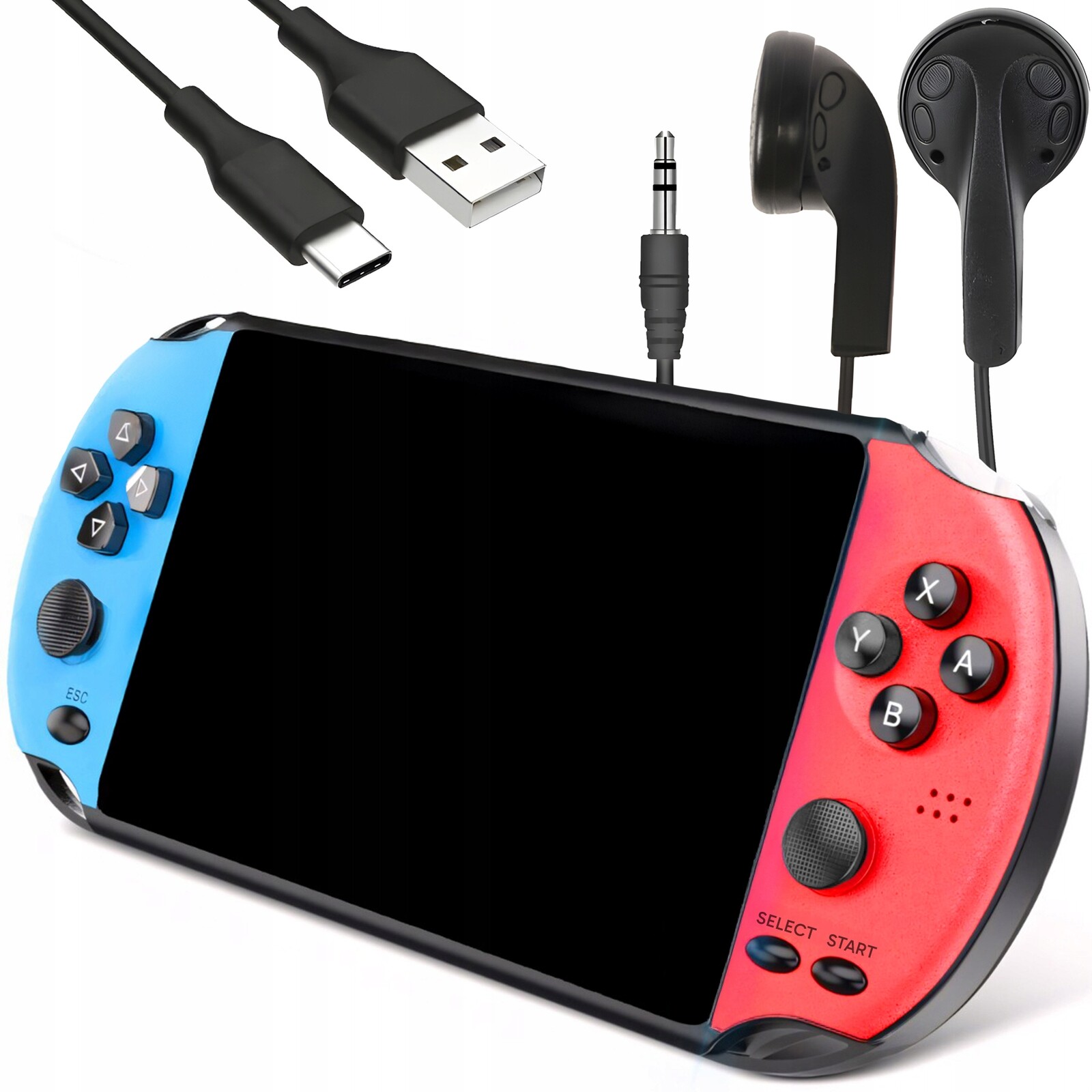 Přenosná Konzola X Mini Pro Retro Hry 1000+ Her 8 Gb Pl Menu Tv 5,1