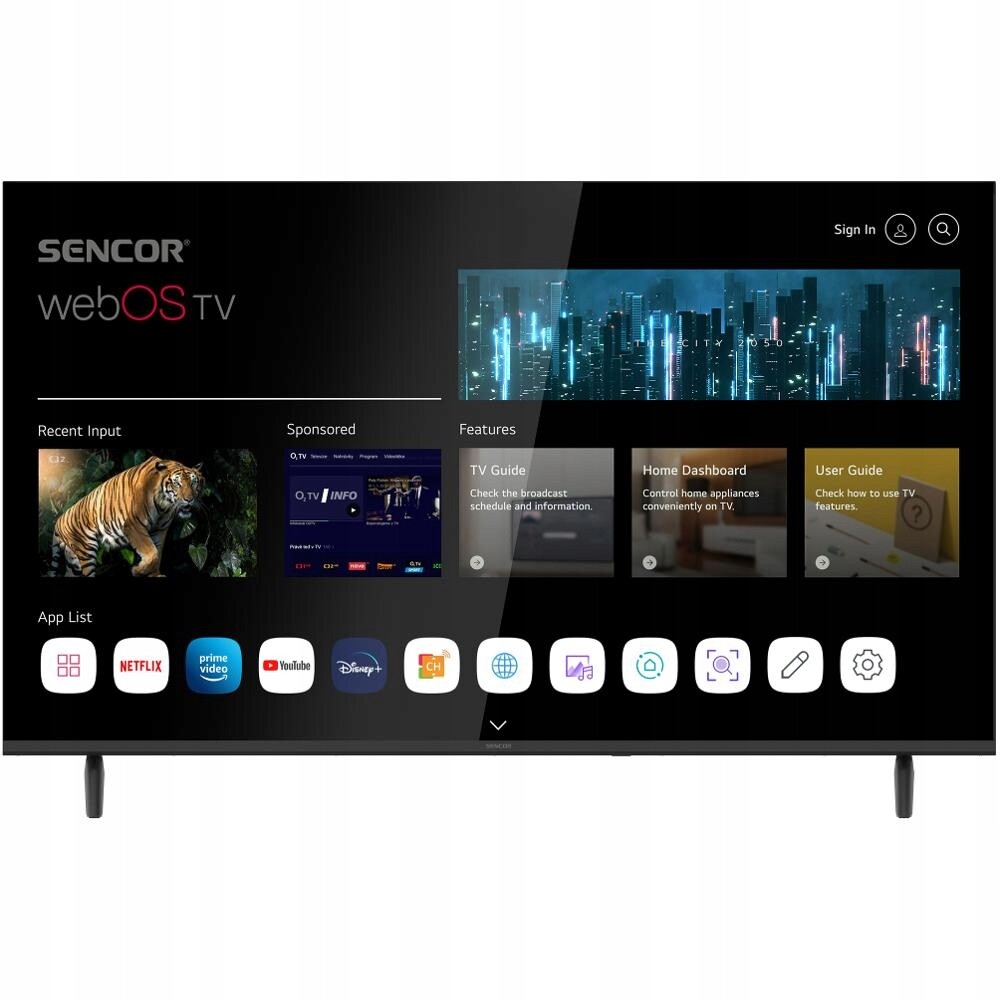 Led Smart webOS Tv Sencor Sle 43US803B 43