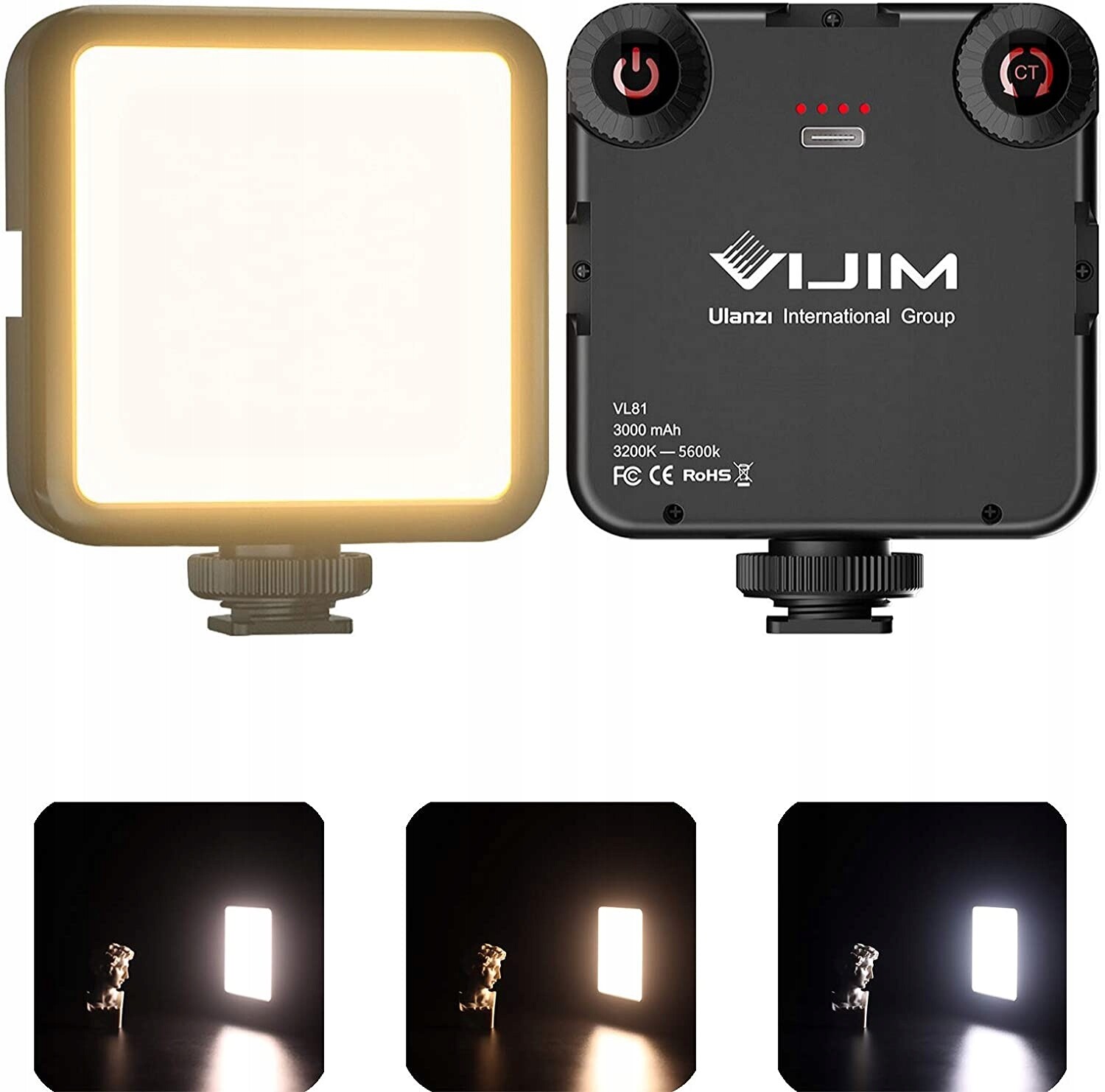 Lampa Led Osvětlení Ulanzi Vijim VL81 3000mAh