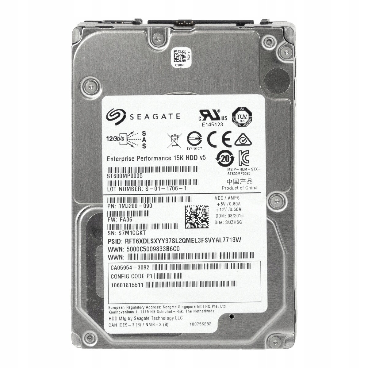 Fujitsu CA05954-3092 600GB SAS-3 15K 128MB 2,5'' ST600MP0005