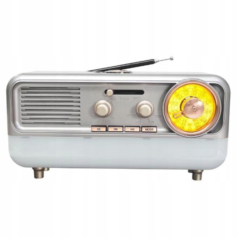 Retro Bluetooth rádio do kuchyně s Usb, Aux a Led podsvícením