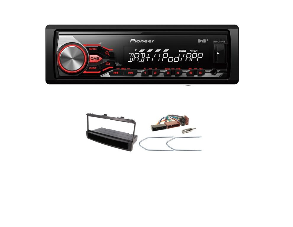 Rádio Pioneer MVH-280DAB Ford Focus Mondeo Fiesta