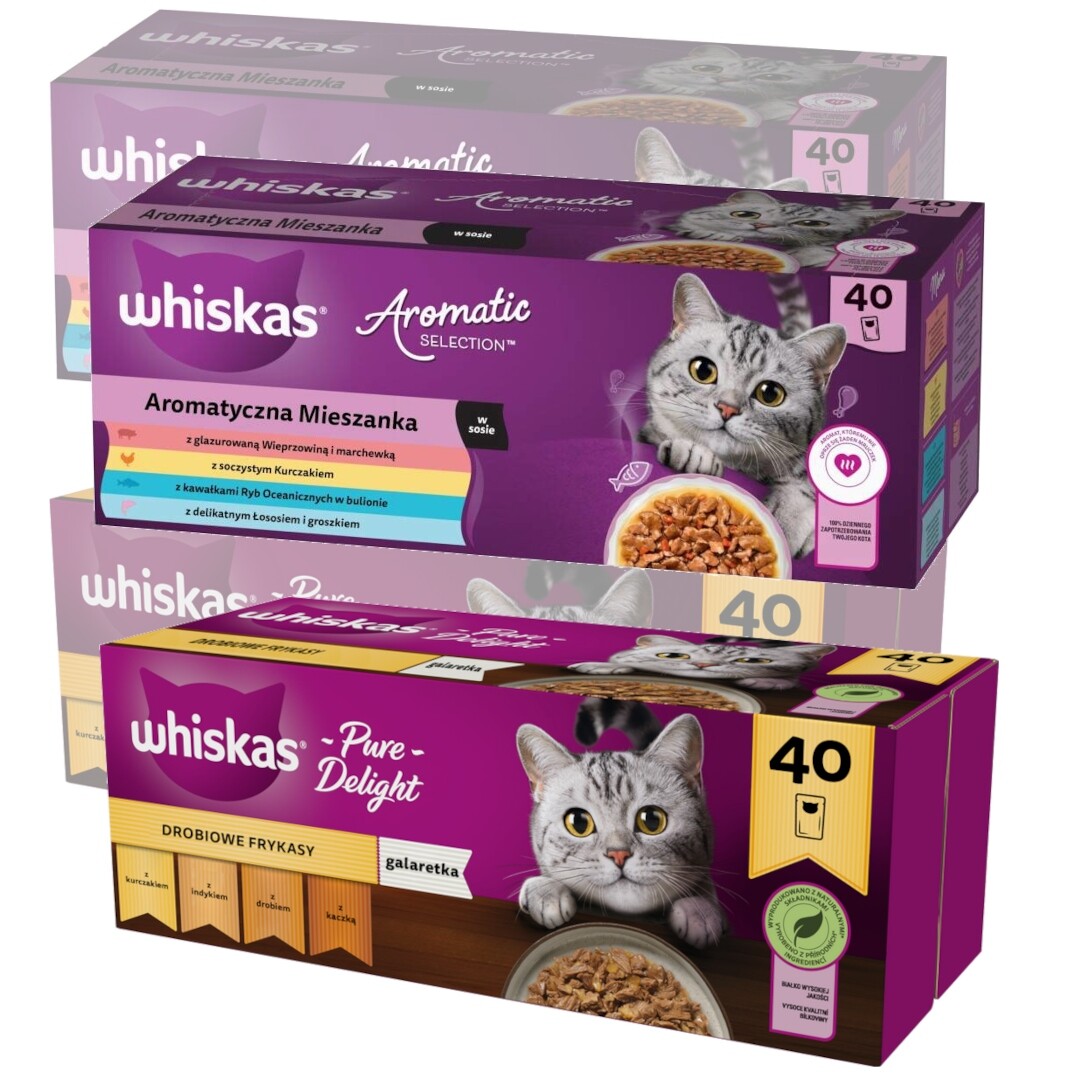 Whiskas Adult 160x85g Krmivo Pro Kočky Aromatická směs Drůbeží Hody