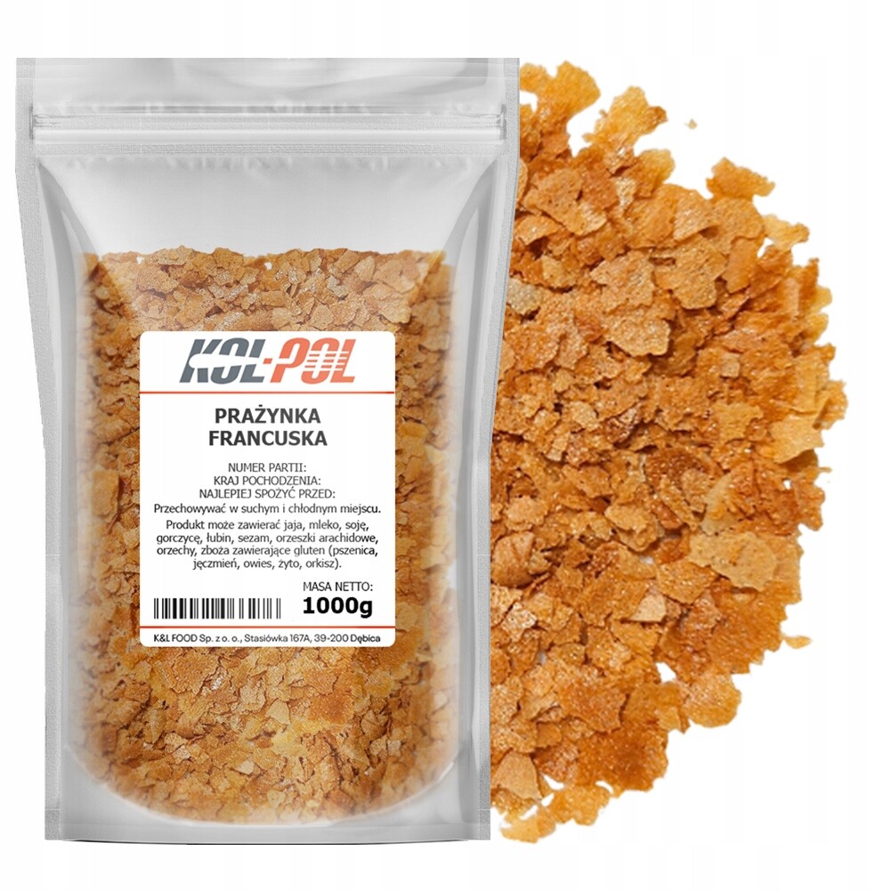 Krekry 1kg Křupavé francouzské posypky na dezerty Kol-Pol