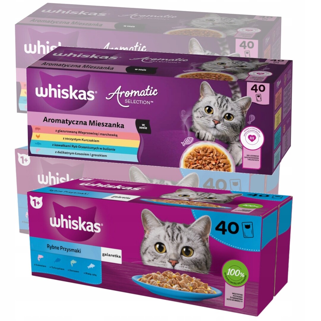Whiskas Adult 160x85g Krmivo Pro Kočky Aromatická směs rybí pochoutky