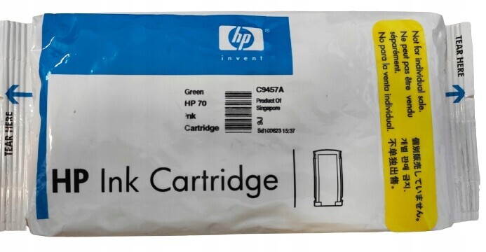 Inkoust Hp 70 Green 130ml C9457A Hp Z3100 Z3200