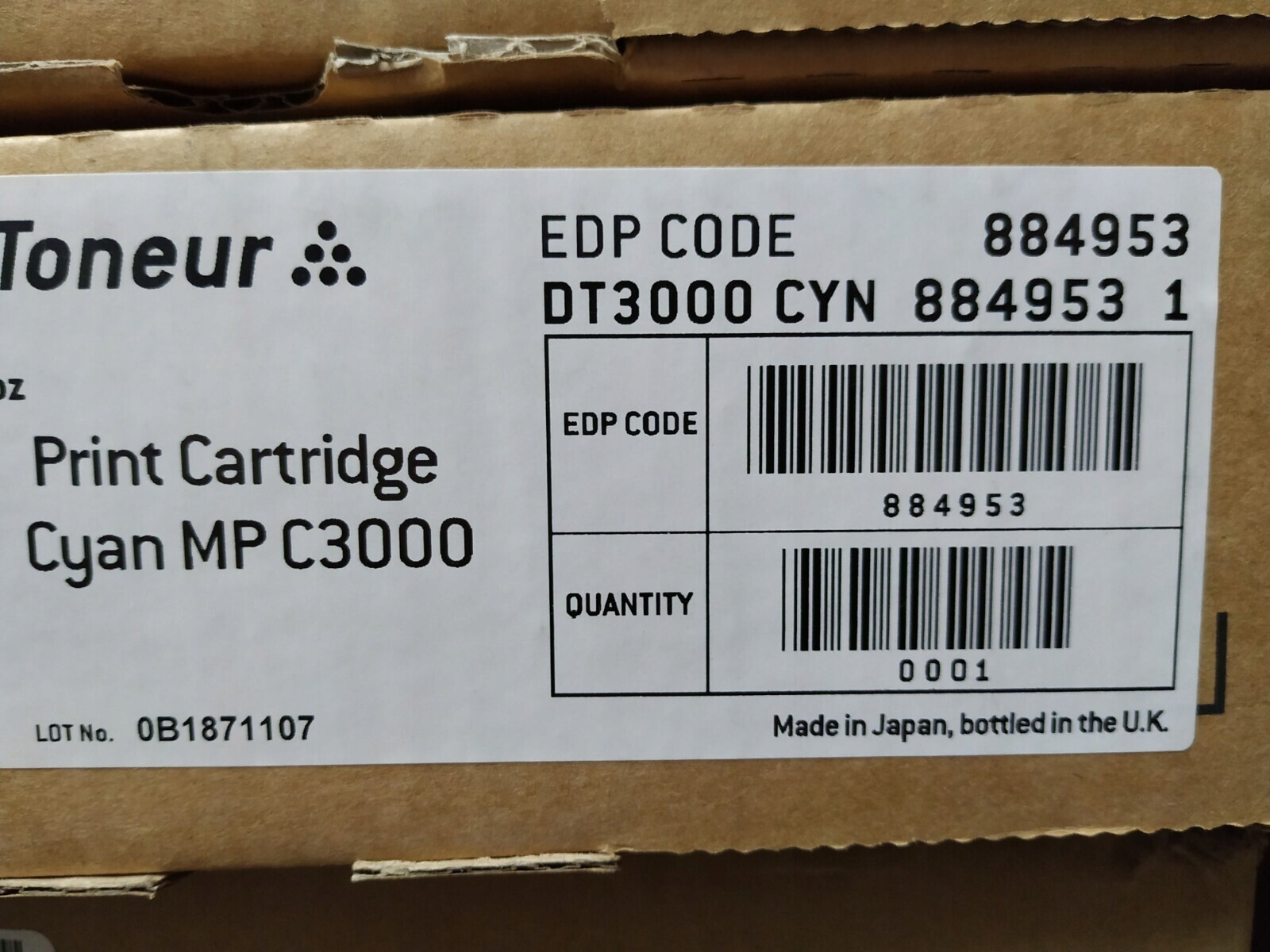 Toner Ricoh MPC2000 MPC2500 MPC3000