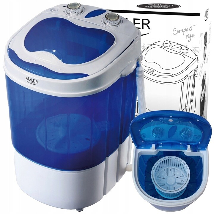 Turistická Pračka S Odstředivkou, Malá, Energeticky Úsporná Náplň 3 Kg