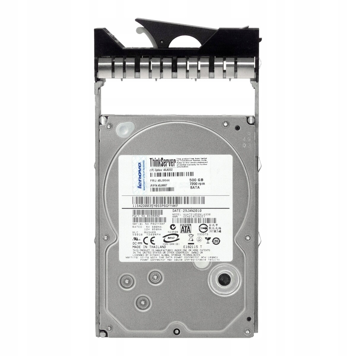 Lenovo 45J9644 45J9667 500GB 7.2K 32MB Sata II 3.5'' HUA721050KLA330