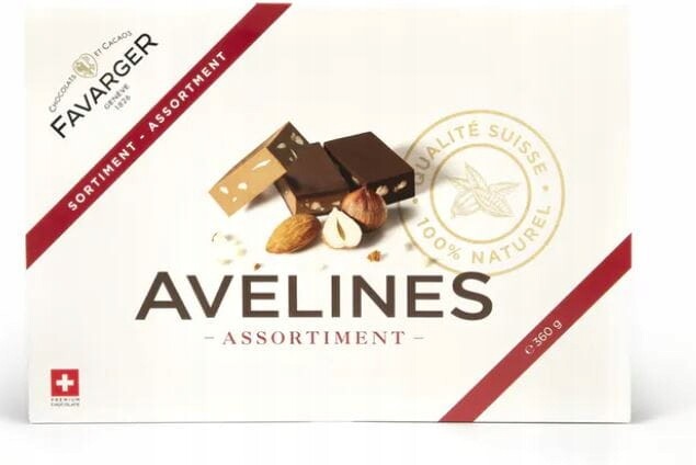 Bonboniéra čokoládová Avelines Favarger Švýcarsko 360g dárek