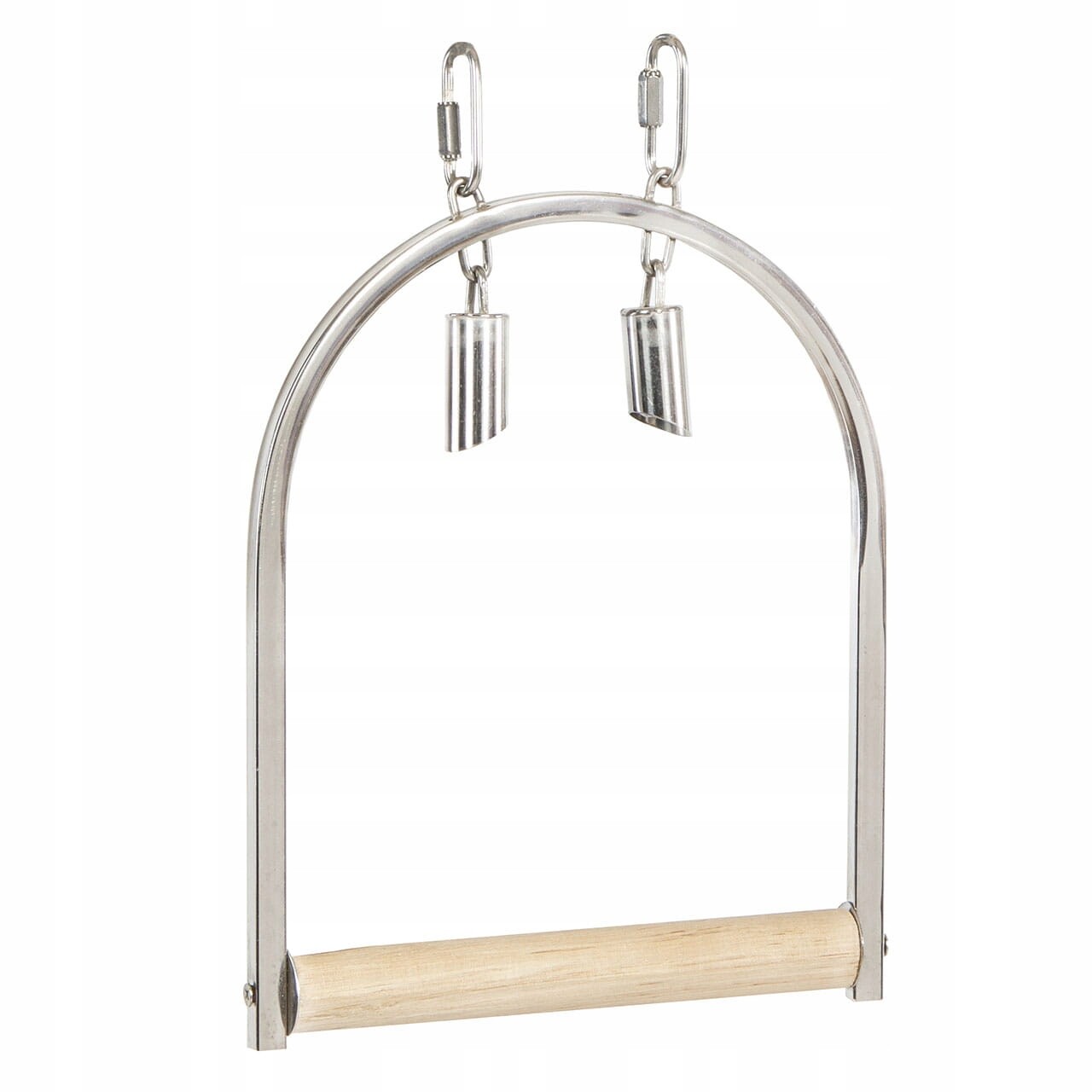 Hračka pro papoušky Houpačka z nerezové oceli M