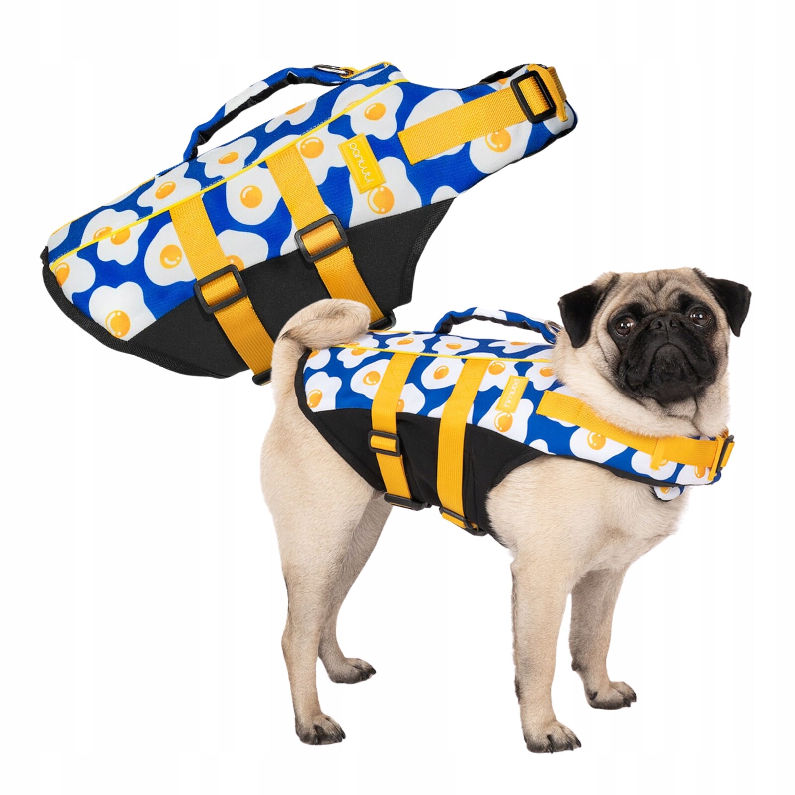 Kapok záchranná vesta do vody pro psa Jajco Záchranné S