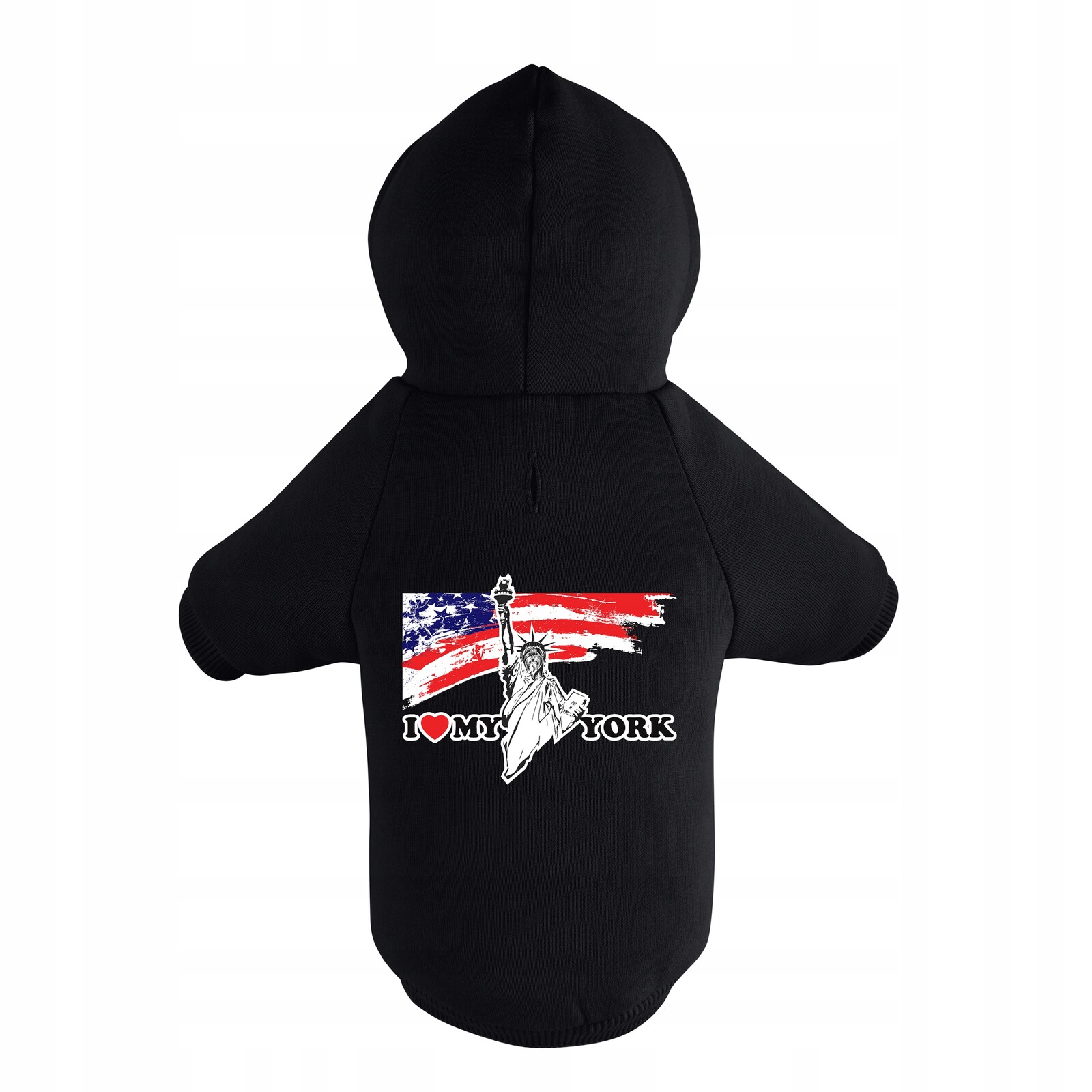 Mikina pro psa potisk I Love My York Black S
