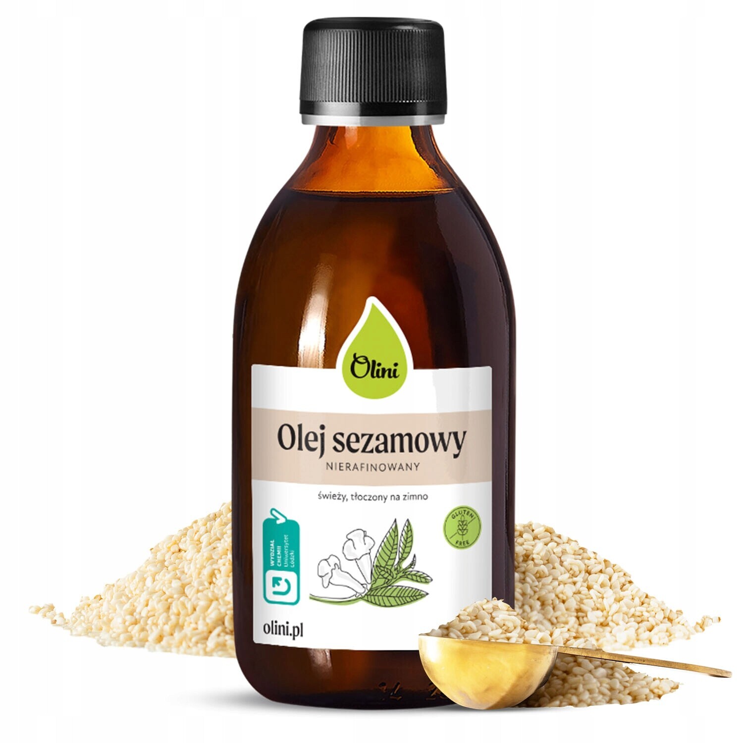 Sezamový olej Lisovaný za studena Olini 250 ml nerafinovaný