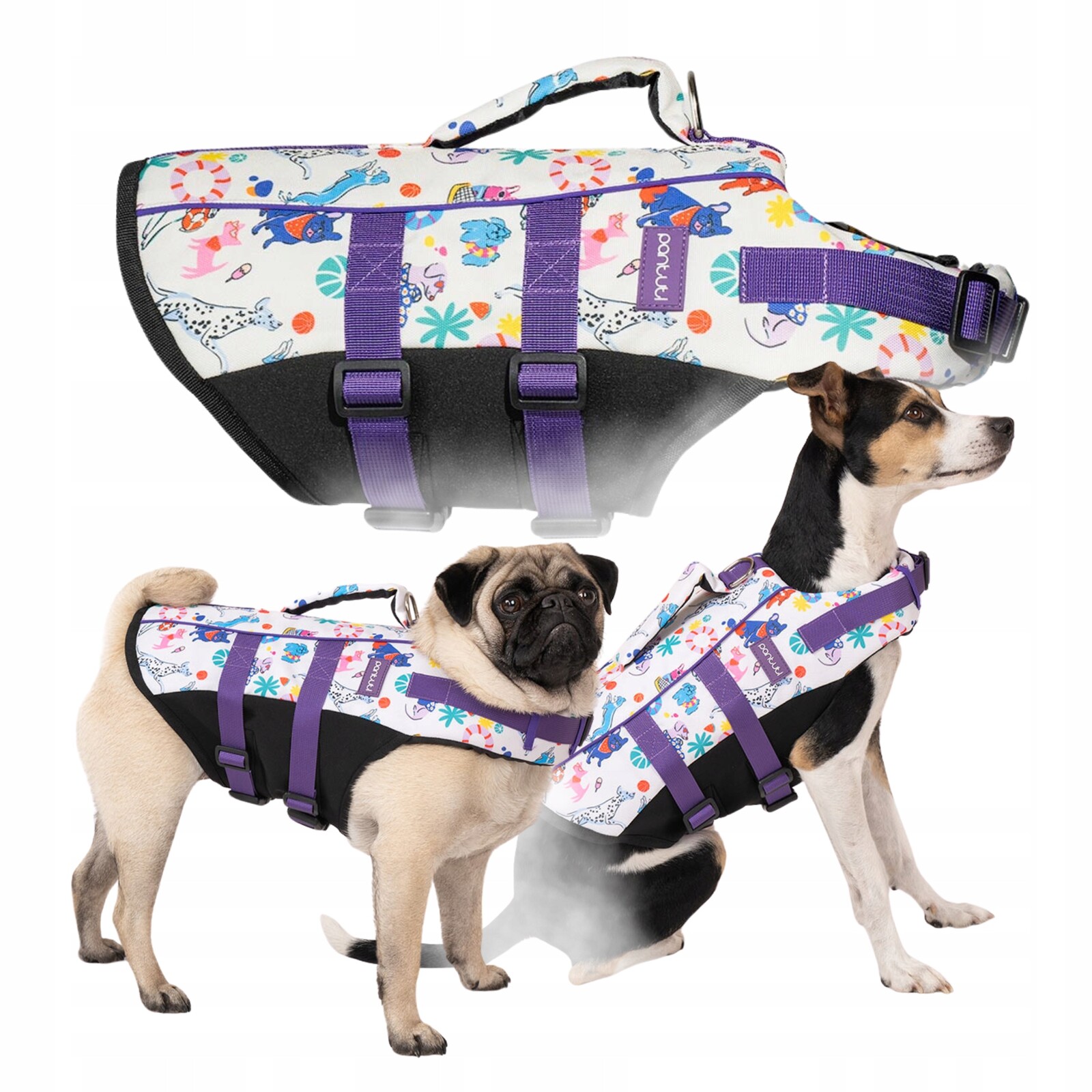 Kapok pro psa záchranná vesta do vody s pejsky Letní Harce M