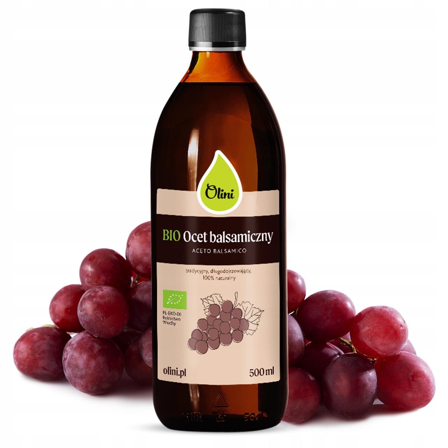 Balzamikový ocet Bio 100% přírodní z Itálie hluboká chuť Olini