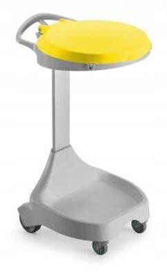 Smile Šedý Rám Žlutá Povrchová Úprava Kolečka