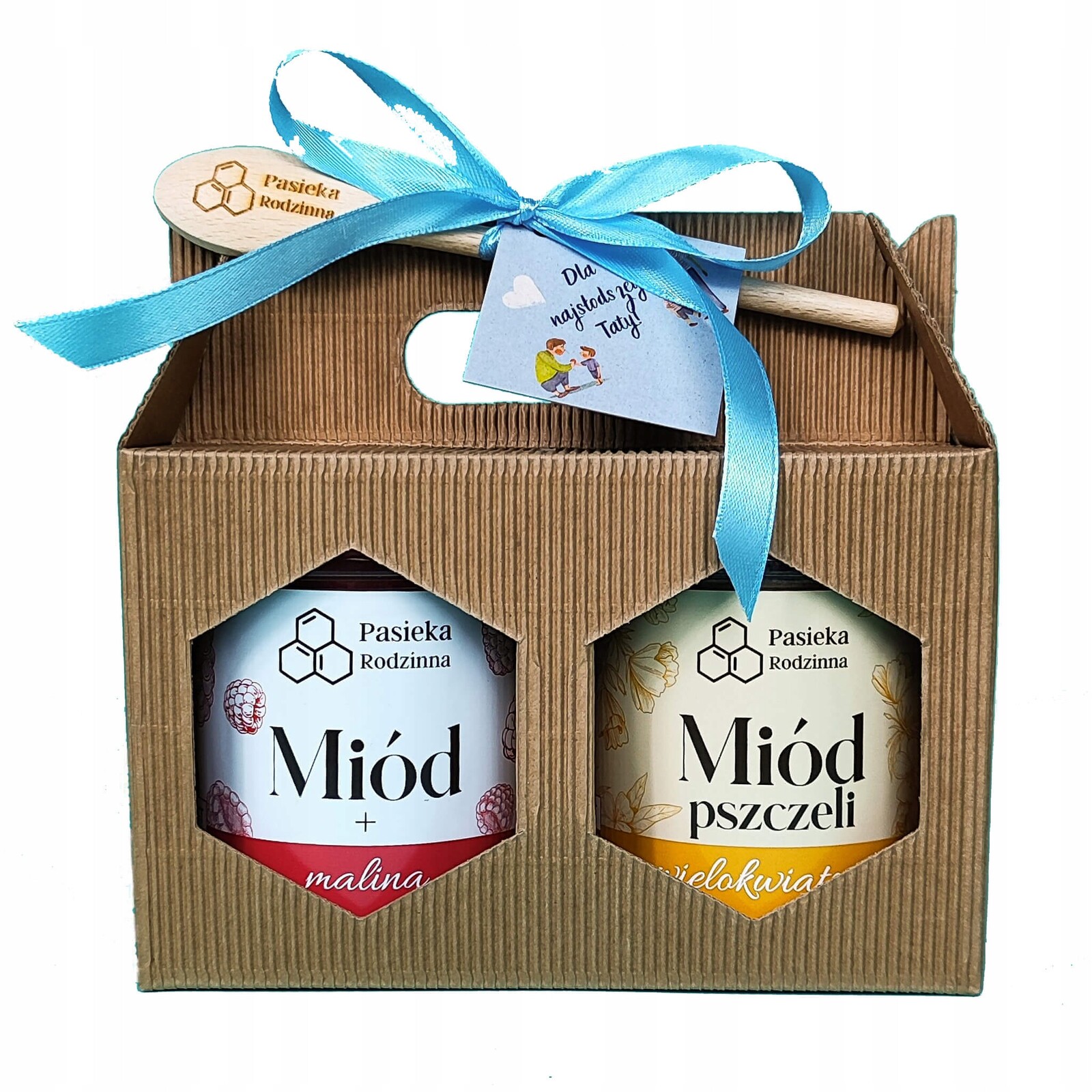 Dárková Sada s rukojetí Med z Malina Citron 410g Tátův Den