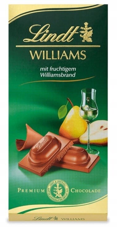 Premium Lindt Williams čokoláda s brandy 100 g