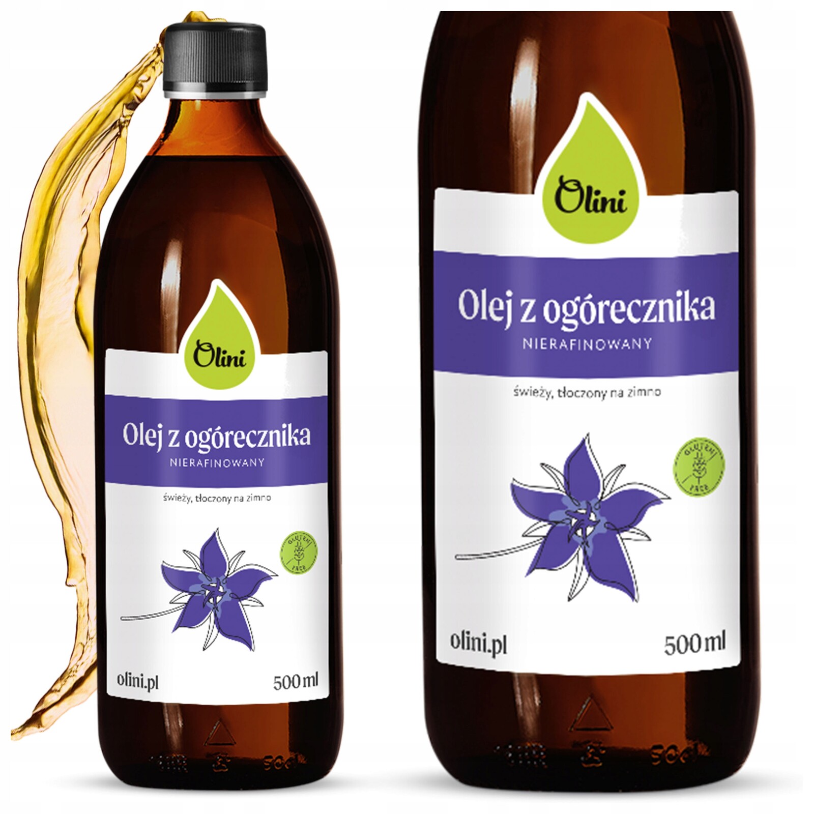 Brutnákový olej 500 ml Olini lisovaný za studena