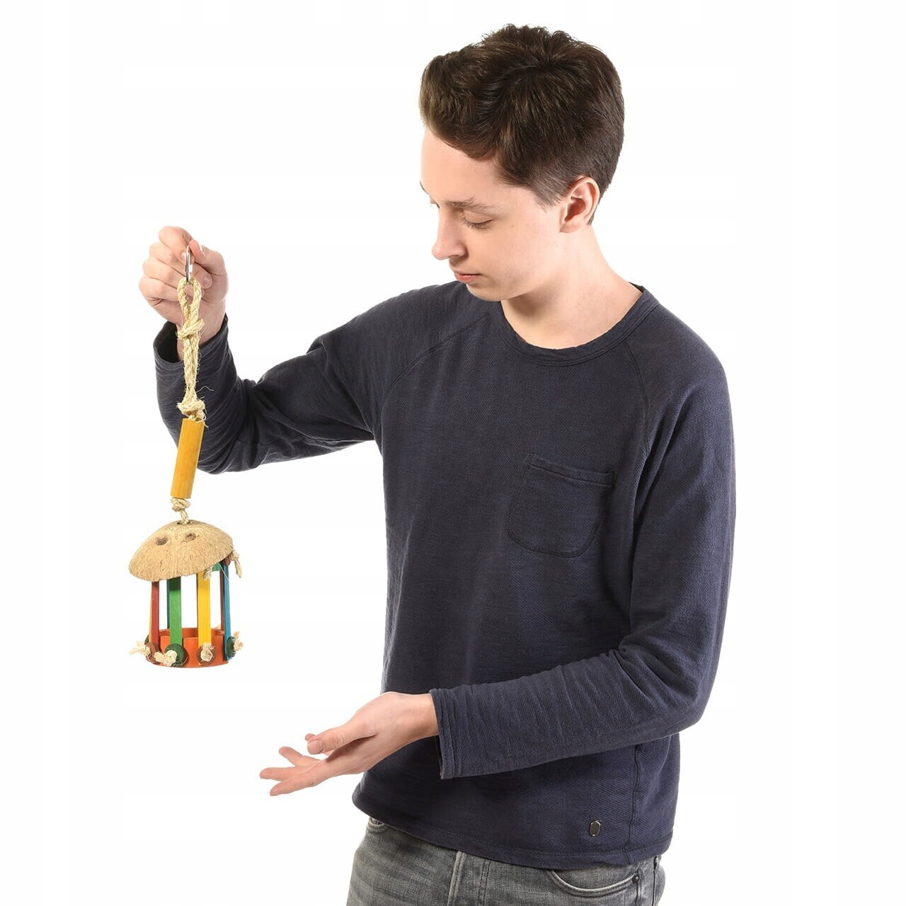 Hračka pro střední velké papoušky Žvýkající Kokosik