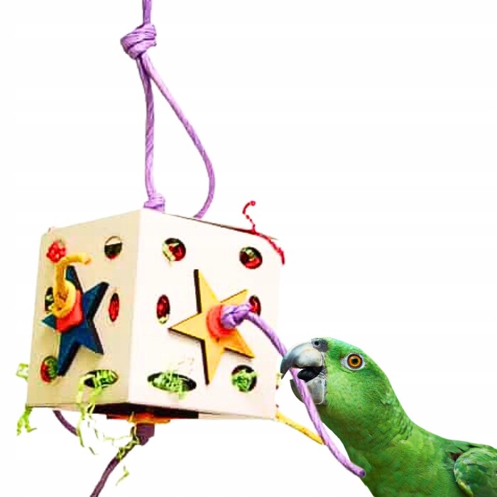 Hračka pro papoušky Krabička gigant XL Zábava vel.XL