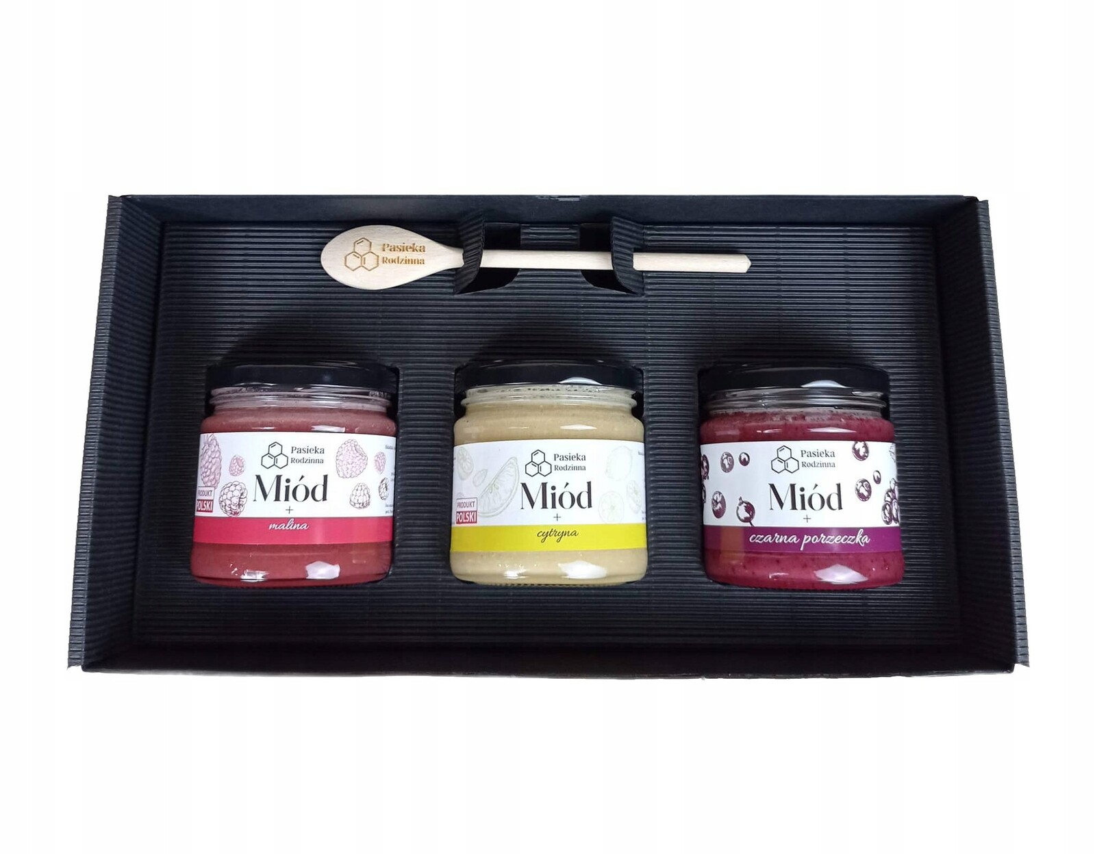 Dárková sada medu s malinou mnohokvětý lipový 240g Tátův Den