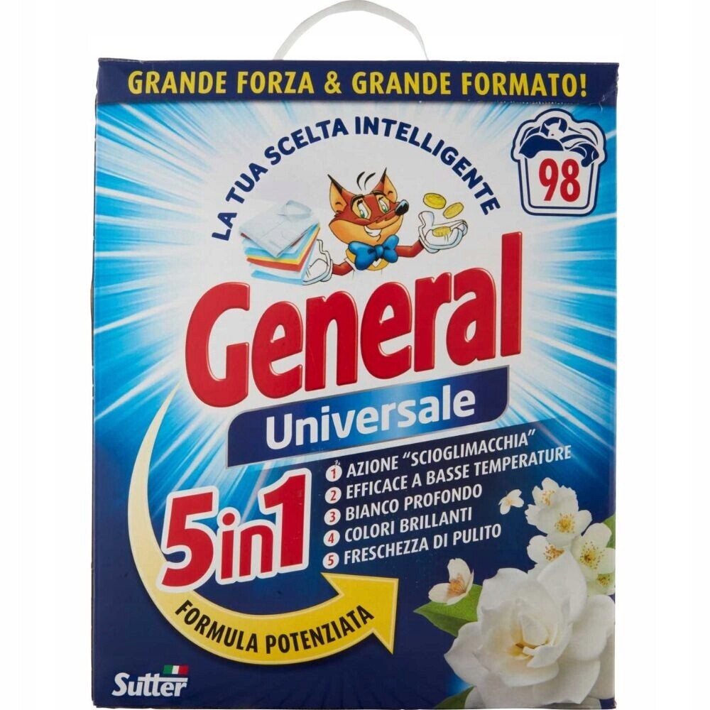 General Universale 5v1 – Prášek na praní 5,4 kg 98 praní