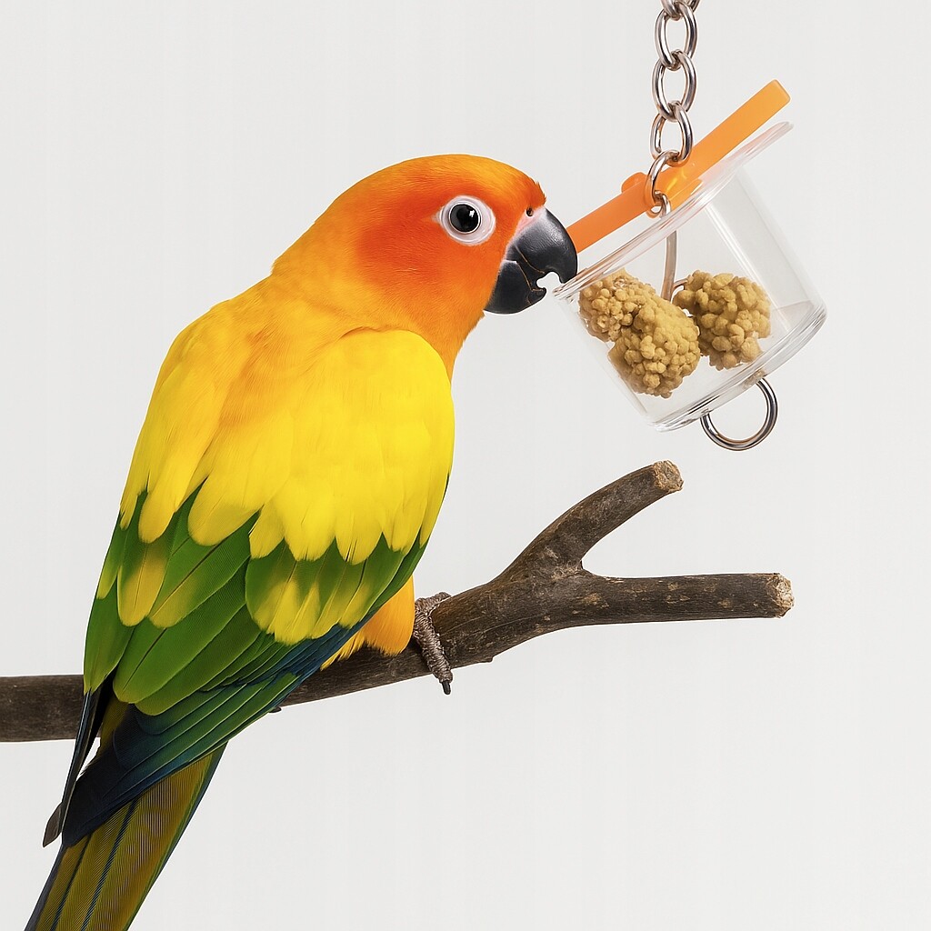 Hračka pro střední a menší papoušky Úkryt