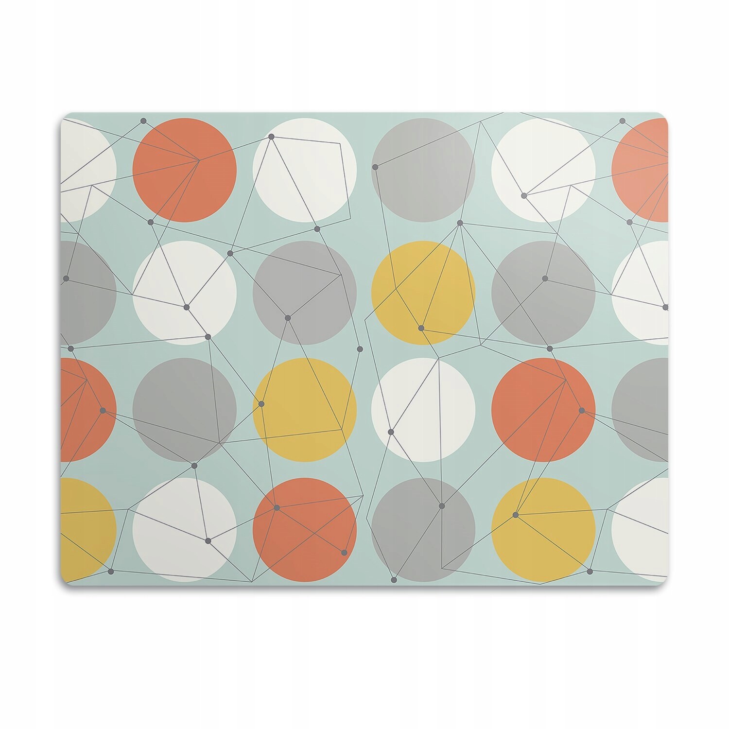 Podložka pod záchod Geometrický vzor kola 60x40 cm