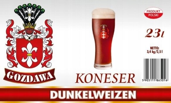 Pivní pivo Koneser Dunkelweizen