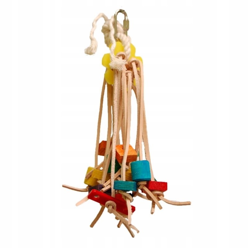 Hračka pro všechny papoušky Rapunzel Kožená