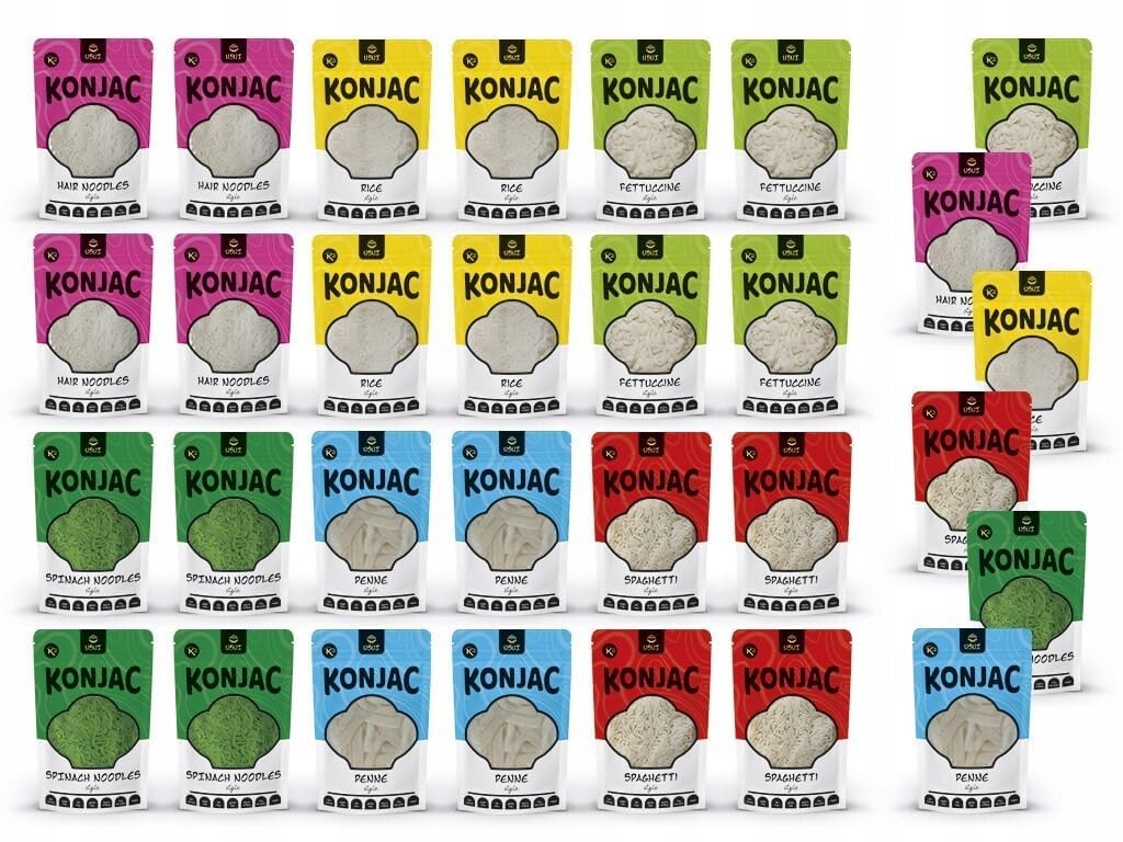 Usui 24+6 Zkušební balení Konjac ve formě špaget, penne, fettuccine, rýž