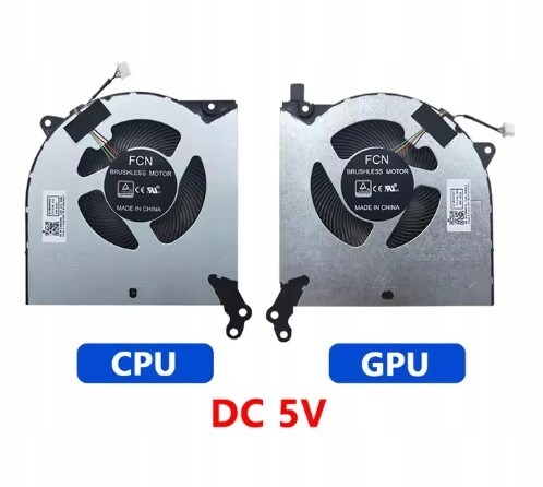 Ventilátor Komplet Cpu Gpu 5V Lenovo Legion 5 5P 15 IMH05 ARH05 ARH05h 5F