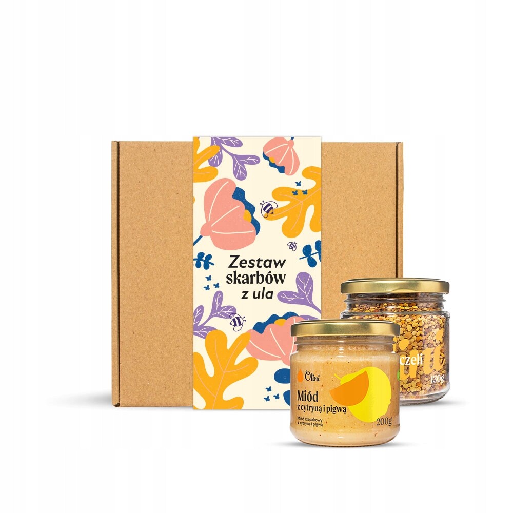 Med s citronem a kdoulemi včelí pyl sada medů Olini