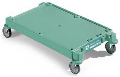 Malá Platforma Zelená S Kolečky (k)