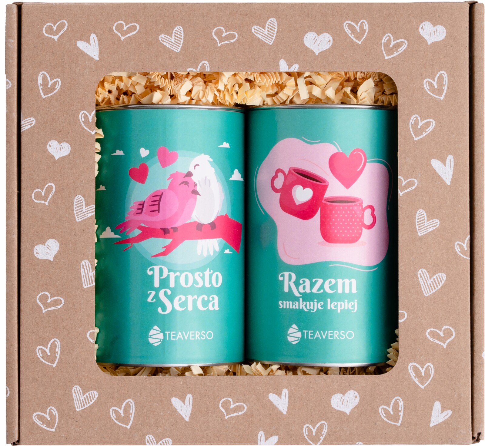 Sada Dárkových Košíků Dárek Na Svatba Svatební Hostina 2X Čaj V Plechovce