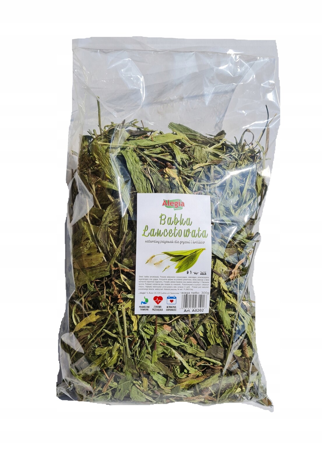 Alegia Jitrocel Kopinatý pro hlodavce a králíky 300 g