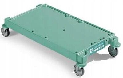 Velká Zelená Platforma S Kolečky (k)