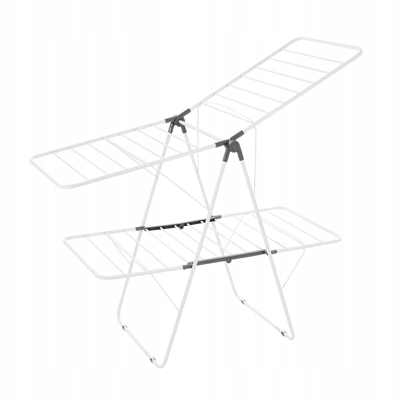 Vevor Suszarka Do Ubrań 2-Poziomowa 114-133CM Regulowana Wysokość Suszenia